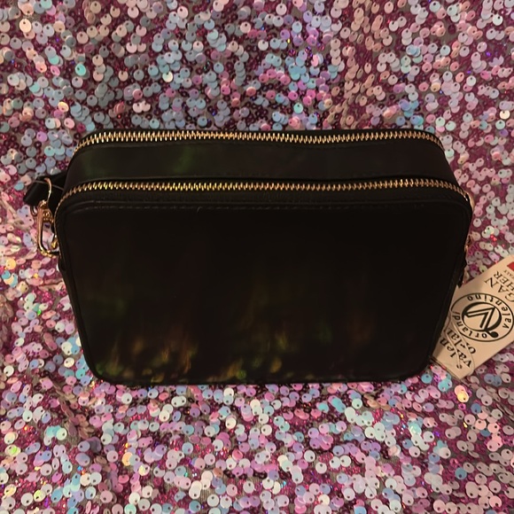 Black and Gold Valentino Orlandi Crossbody Bag - Picture 4 of 9